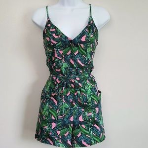 TOPSHOP TROPICAL ROMPER 🌴🌸